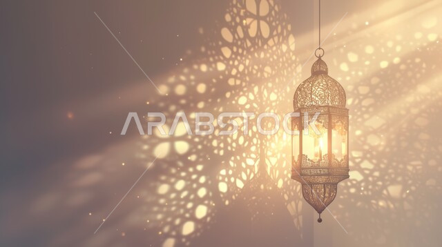 زينة و ديكورات و أنوار الاحتفالات بالمناسبات و الأعياد الدينية الإسلامية, الأجواء الروحانية في الأيام الفضيلة, فانوس معدني معلق مزخرف مضيء, البهجة بقدوم رمضان المبارك, أضواء و مصابيح عربية تقليدية, الاستعداد لاستقبال الشهر الفضيل