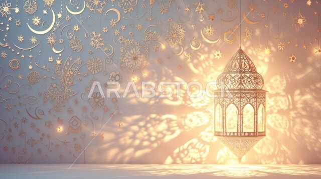 زينة و ديكورات و أنوار الاحتفالات بالمناسبات و الأعياد الدينية الإسلامية, الأجواء الروحانية في الأيام الفضيلة, فانوس معدني معلق مزخرف مضيء, البهجة بقدوم رمضان المبارك, أضواء و مصابيح عربية تقليدية, الاستعداد لاستقبال الشهر الفضيل
