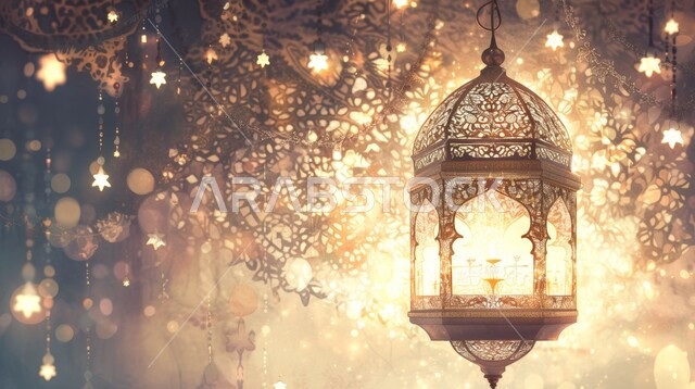 فانوس معدني معلق مزخرف مضيء, الأجواء الروحانية في الأيام الفضيلة, زينة و ديكورات و أنوار الاحتفالات بالمناسبات و الأعياد الدينية الإسلامية, البهجة بقدوم رمضان المبارك, أضواء و مصابيح عربية تقليدية, الاستعداد لاستقبال الشهر الفضيل