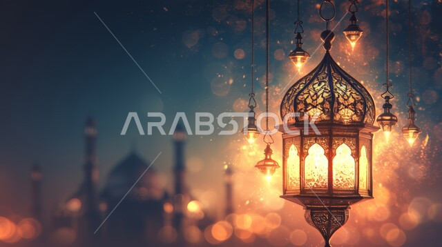فانوس معدني معلق مزخرف مضيء, الأجواء الروحانية في الأيام الفضيلة, زينة و ديكورات و أنوار الاحتفالات بالمناسبات و الأعياد الدينية الإسلامية, البهجة بقدوم رمضان المبارك, أضواء و مصابيح عربية تقليدية, الاستعداد لاستقبال الشهر الفضيل