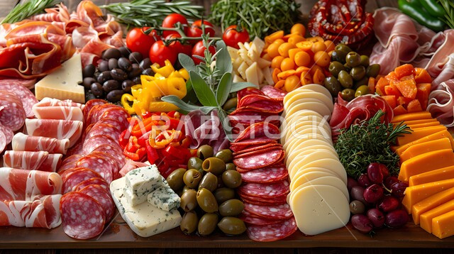 A plate of seafood rich in protein, a meal with high nutritional value, the art of presentation in restaurants and kitchens in the Kingdom of Saudi Arabia, dishes of traditional popular Arab cuisine, delicious, healthy and tasty food recipes