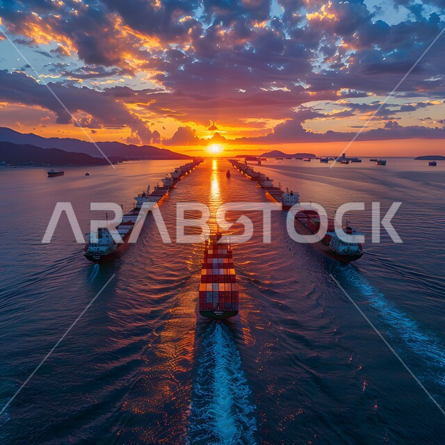 بيع وتجارة السلع والمنتجات المحلية عبر السفن في البحار، ميناء شحن البضائع و الحاويات التجارية، استلام ونقل كونتينرات التخزين عبر الاقتصاد البحري, تصدير وإستيراد البضاعة في السعودية من خلال استخدام الوسائل المتطورة الحديثه