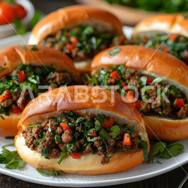 وصفات البرك باللحمة اللذيذة، استخدام رقائق العجين المقرمشة, قطع من فطيرة اللحم الساخنة الهشة، إتقان مهارة إعداد المخبوزات والمعجنات في مطابخ المملكة,  طبق من الفطائر الصحية المخبوزة الشهية، فن تقديم الأطباق في مطاعم السعودية