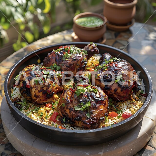 طبق الأرز الشعبي مع الطيور المحشية، أكلات عربية ومطاعم شرقية، طيور محشية بالأرز، وصفات وأطباق شهية، مطاعم للمأكولات العربية الشرقية