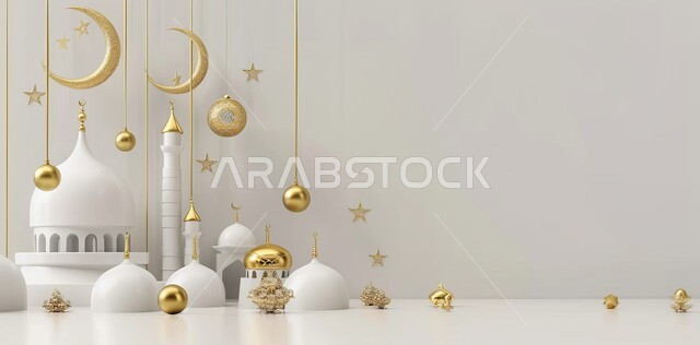 مجسمات رمضانيه ثلاثية الابعاد للمآذن والقبب للمساجد الإسلامية, الديكورات والتصاميم الهندسية المميزة في رمضان المبارك, زينة الاعياد والمناسبات الدينية، العبادة والتقرب إلى الله تعالى, قدوم شهر الخير