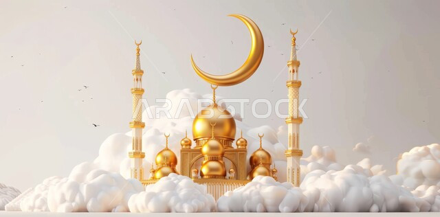 مجسمات رمضانيه ثلاثية الابعاد للمآذن والقبب للمساجد الإسلامية, الديكورات والتصاميم الهندسية المميزة في رمضان المبارك, زينة الاعياد والمناسبات الدينية، العبادة والتقرب إلى الله تعالى, قدوم شهر الخير