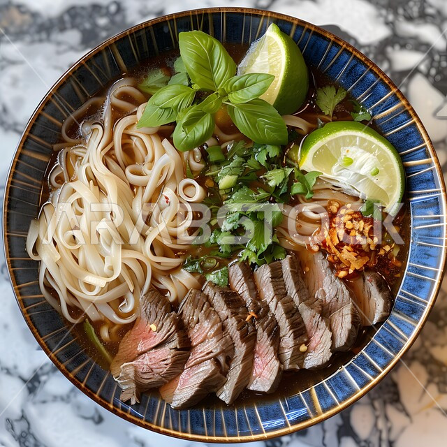 حساء فو اللذيذ مع لحم البقر والمعكرونة والليمون، وجبة ذات قيمة غذائية عالية، فنون التقديم في مطاعم ومطابخ المملكة العربية السعودية، أطباق من المأكولات العربية التقليدية الشعبية، وصفات طعام شهية صحية ولذيذة