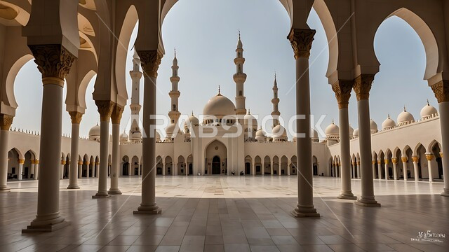 مفهوم العبادة والتقرب الى الله, اداء الفرائض والصلوات, دمج الحضارة مع الأصالة، الزخارف والنقوش الاسلامية في احد المساجد في المملكة العربية السعودية, الديكورات والتصاميم المميزة على الطراز الاسلامي
