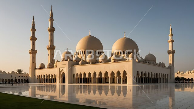 مفهوم العبادة والتقرب الى الله, اداء الفرائض والصلوات, دمج الحضارة مع الأصالة، الزخارف والنقوش الاسلامية في احد المساجد في المملكة العربية السعودية, الديكورات والتصاميم المميزة على الطراز الاسلامي