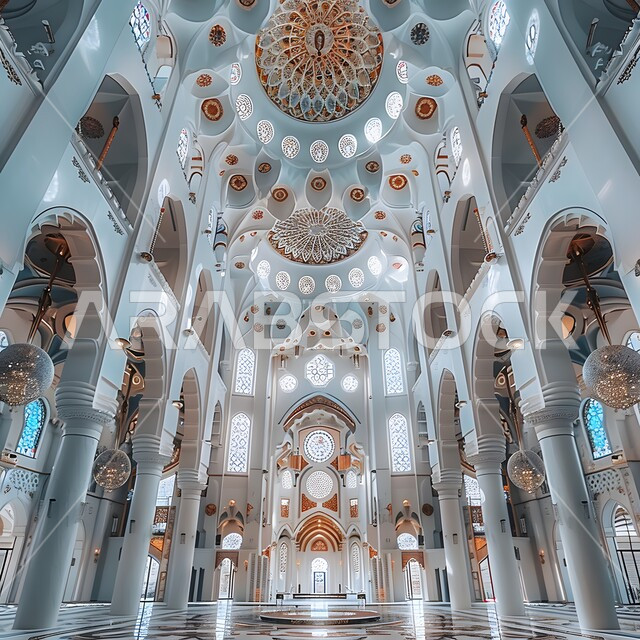 أماكن ومعالم دينية مقدسة, الفن الهندسي المعماري على الطراز الاسلامي للأعمدة والاقواس في مساجد المملكة العربية السعودية, نداء المسلمين لأداء الفرائض والصلوات, مفهوم العبادة والتقرب إلى الله, التصاميم والديكورات الداخلية الحديثة
