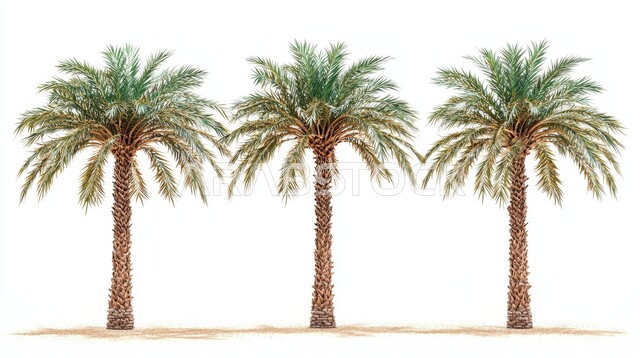 الاهتمام بزراعة النباتات و الاشجار المثمرة, التراث الزراعي السعودي، موسم القطاف و الحصاد، محاصيل و منتجات زراعيه محلية وطنية، شجر النخيل الاخضر، محميات طبيعية خصبة في المملكة العربية السعودية، خلفية بيضاء