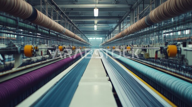 الحزام الناقل في المصنع الصناعي، الاعتماد على التشغيل العملي في المملكة العربية السعودية، علوم وتقنيات الإنتاج، تحقيق الثورة الصناعية، الآلات في مصانع المملكة العربية السعودية