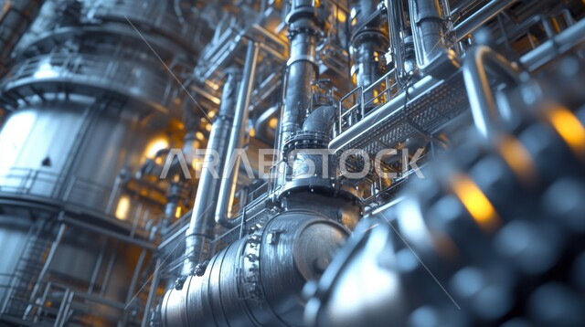 خطوط الأنابيب والكابلات الفولاذية، جودة معامل ومعدات إنتاج البترول, المنشآت الصناعية الضخمة، المشاريع البتروكيماوية المساهمة في نهضة الاقتصاد الوطني السعودي، مصانع النفط في المملكة العربية السعودية، صناعات المعادن والكيميائيات