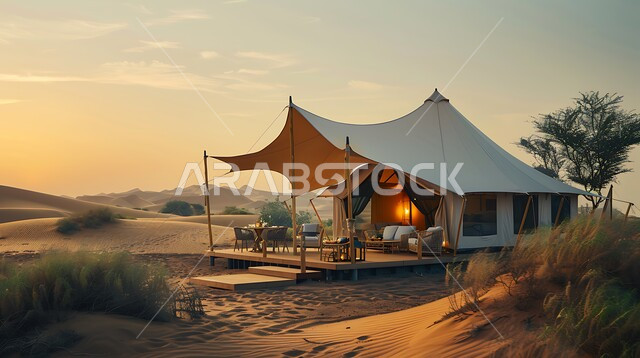 أنشطة ترفيهية ممتعة في المملكة العربية السعودية, قضاء الوقت الممتع بالجلسات الهادئة في الصحراء, أماكن رحلات السفاري الشبابية, أجواء التخييم و الكشتات البرية في المناطق الصحراوية, خيم شعبية تقليدية