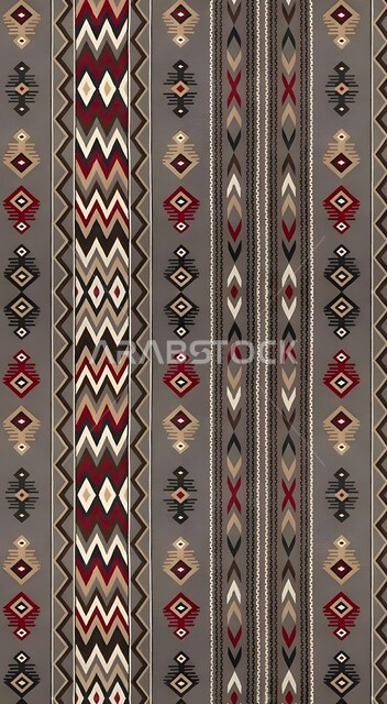 تصميم عربي خليجي سعودي للنقوش العربيه الاصيله الملونة في المملكة العربيه السعودية ,فنون تقليديه تراثيه حرفيه ,التراث الشعبي السعودي لزخرفة السدو