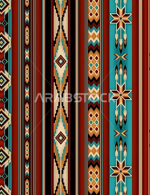 تصميم عربي خليجي سعودي للنقوش العربيه الاصيله الملونة في المملكة العربيه السعودية ,فنون تقليديه تراثيه حرفيه ,التراث الشعبي السعودي لزخرفة السدو