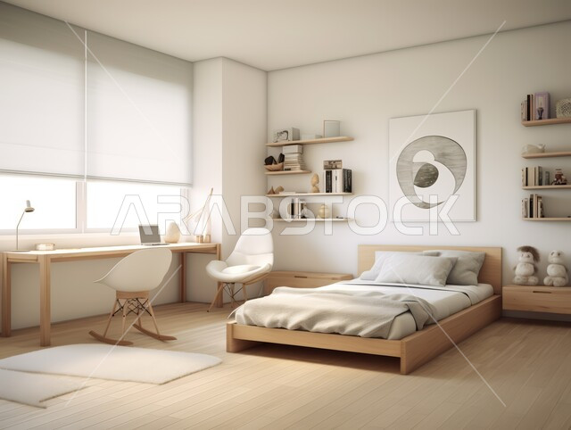 غرفة نوم بتصميم معاصر حديث ، ديكورات داخليه ، أثاث منزلي فاخر، تصاميم عصرية راقيه، شقق وفلل سكنية ، فنادق ومنتجعات في المملكة العربية السعودية 