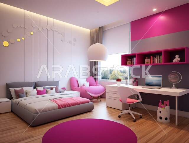 غرفة نوم بتصميم معاصر حديث ، ديكورات داخليه ، أثاث منزلي فاخر، تصاميم عصرية راقيه، شقق وفلل سكنية ، فنادق ومنتجعات في المملكة العربية السعودية 