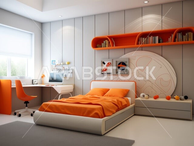 غرفة نوم بتصميم معاصر حديث ، ديكورات داخليه ، أثاث منزلي فاخر، تصاميم عصرية راقيه، شقق وفلل سكنية ، فنادق ومنتجعات في المملكة العربية السعودية 