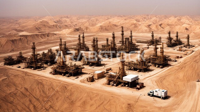 Towers and metal structures in desert lands, oil and gas refineries, petrochemical industries and projects, the concept of petroleum engineering in the Gulf countries, the renaissance of the Saudi national economy, large and huge warehouses and tanks, fuel factories and mines in the Kingdom of Saudi Arabia