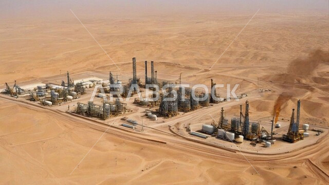 مصافي تكرير النفط والغاز, صناعات ومشاريع بتروكيماوية، مفهوم هندسة البترول في دول الخليج, النهضة بالاقتصاد الوطني السعودي, الأبراج والهياكل المعدنية في الأراضي الصحراوية, مستودعات وخزانات كبيرة وضخمة, مصانع ومعامل الوقود في المملكة العربية السعودية