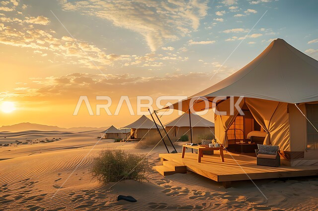 التكوينات والتشكيلات من الرمال الذهبية الناعمة, الاستمتاع بالتجارب الشيقة في المناطق الصحراوية, المغامرات والكشتات البرية، أجواء التخييم الشبابية الممتعه، خيام شعبية تقليدية، أجواء وجلسات هادئة, مخيمات سياحية في صحاري المملكة العربية السعودية