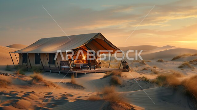 الاستمتاع بالتجارب الشيقة في المناطق الصحراوية, المغامرات والكشتات البرية، أجواء التخييم الشبابية الممتعه، خيام شعبية على الرمال الذهبية الناعمة، أجواء وجلسات هادئة, مخيمات سياحية في صحاري المملكة العربية السعودية