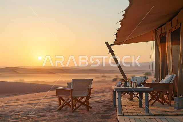 جلسات شعبية هادئة أثناء الغروب, الاستمتاع برحلات السفاري الشبابية, أماكن المغامرات والكشتات على الرمال الذهبية الناعمة, أجواء التخييم البرية في المناطق الصحراوية, خيم شعبية تقليدية, أنشطة ترفيهية ممتعة في المملكة العربية السعودية