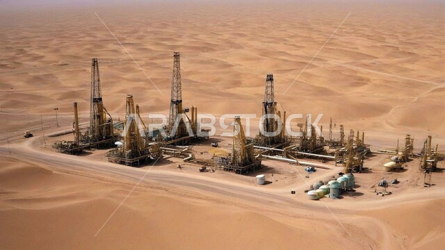 مصافي تكرير النفط والغاز, صناعات ومشاريع بتروكيماوية، مفهوم هندسة البترول في دول الخليج, النهضة بالاقتصاد الوطني السعودي, الأبراج والهياكل المعدنية في الأراضي الصحراوية, مستودعات وخزانات كبيرة وضخمة, مصانع ومعامل الوقود في المملكة العربية السعودية