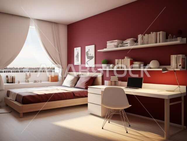  فنادق ومنتجعات بديكورات راقية في المملكة العربية السعودية، النوافذ والواجهات الزجاجية، التصميم الداخلي للمنازل والبيوت باللون الاحمر، أثاث واكسسوارات منزلية داخلية أنيقة، غرفة نوم بتصاميم عصرية حديثة, شقق وفلل سكنية فاخرة