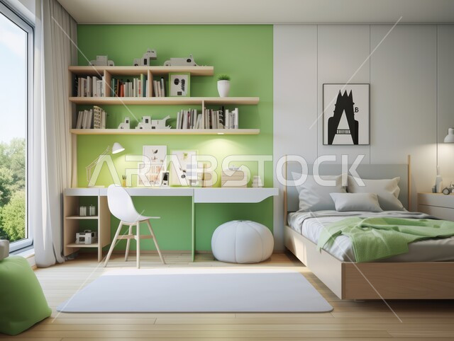 فنادق ومنتجعات بديكورات راقية في المملكة العربية السعودية، التصميم الداخلي للمنازل والبيوت باللون الاخضر، النوافذ والواجهات الزجاجية، أثاث واكسسوارات منزلية داخلية أنيقة، غرفة نوم بتصاميم عصرية حديثة, شقق وفلل سكنية فاخرة