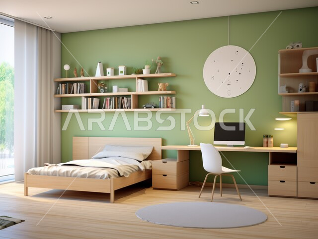 فنادق ومنتجعات بديكورات راقية في المملكة العربية السعودية، التصميم الداخلي للمنازل والبيوت باللون الاخضر، النوافذ والواجهات الزجاجية، أثاث واكسسوارات منزلية داخلية أنيقة، غرفة نوم بتصاميم عصرية حديثة, شقق وفلل سكنية فاخرة