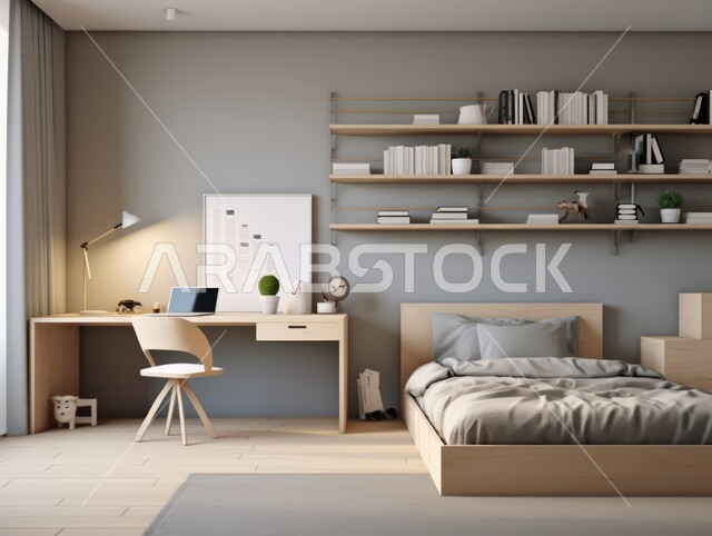 غرفة نوم بتصاميم فاخرة، سرير كبير ومريح بتصميم حديث، اكسسوارات وتحف عصرية، الواجهات والنوافذ الكبيرة، أثاث منزلي راقي، ديكورات منازل داخلية، شقق وفلل سكنية في المملكة العربية السعودية، فنادق ومنتجعات فاخرة