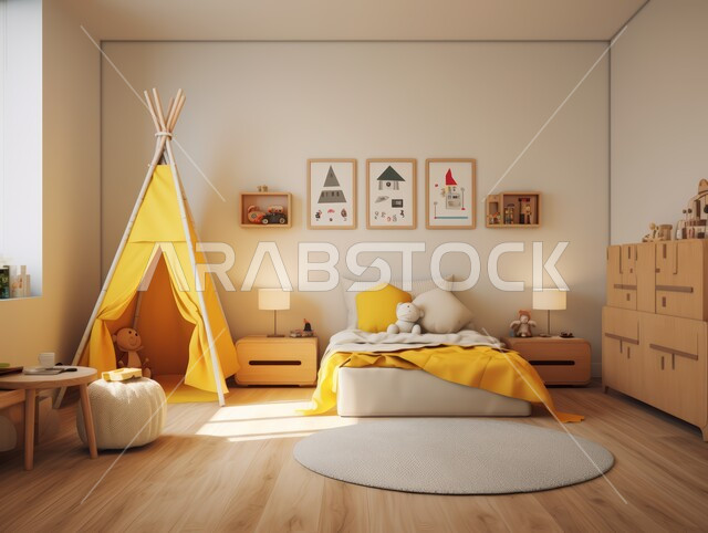 Luxury bedroom designs, large and comfortable bed with modern design, modern accessories and antiques, large facades and windows, high-end home furniture, interior home decorations, residential apartments and villas in the Kingdom of Saudi Arabia, luxury hotels and resorts