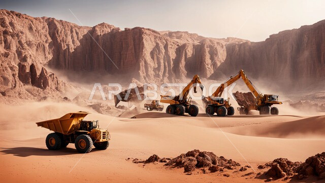 Engineering and urban development of oil refineries in the Kingdom of Saudi Arabia, oil refinery on soft golden sands, harsh and dry climate, adoption of modern techniques and technology in oil and gas production, petrochemical industries and projects, huge and modern tools and equipment