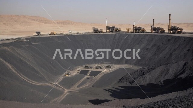 كميات ضخمة من إنتاج الفحم الوطني، مناجم الفحم الطبيعي العربية، مناطق التنقيب عن الثروات الباطنية، الطبيعة الصخرية وتضاريس السلاسل الجبلية، المرتفعات وقمم الجبال في المملكة العربية السعودية