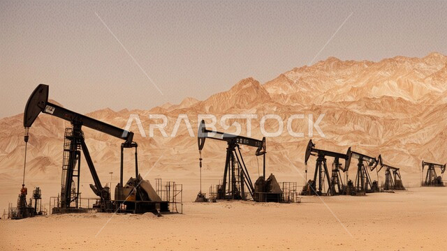 التطور الهندسي والعمراني لمصافي البترول في المملكة العربية السعودية، مصفاة نفط على الرمال الذهبية الناعمة، مناخ قاسي وجاف، اعتماد التقنيات والتكنولوجيا الحديثة في إنتاجية النفط والغاز، صناعات ومشاريع بيتروكيماوية، ادوات ومعدات ضخمة وحديثة