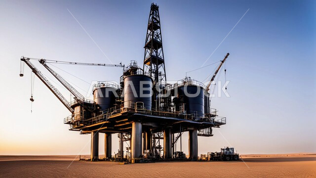 مصفاة نفط على الرمال الذهبية الناعمة، التطور الهندسي والعمراني لمصافي البترول في المملكة العربية السعودية، مناخ قاسي وجاف، اعتماد التقنيات والتكنولوجيا الحديثة في إنتاجية النفط والغاز، صناعات ومشاريع بيتروكيماوية، ادوات ومعدات ضخمة وحديثة