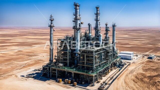 صناعات ومشاريع بيتروكيماوية، التطور الهندسي والعمراني لمصافي البترول في المملكة العربية السعودية، مصفاة نفط على الرمال الذهبية الناعمة، مناخ قاسي وجاف، اعتماد التقنيات والتكنولوجيا الحديثة في إنتاجية النفط والغاز، ادوات ومعدات ضخمة وحديثة