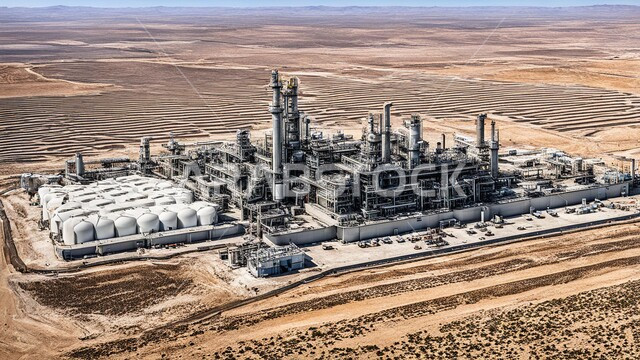 صناعات ومشاريع بيتروكيماوية، التطور الهندسي والعمراني لمصافي البترول في المملكة العربية السعودية، مصفاة نفط على الرمال الذهبية الناعمة، مناخ قاسي وجاف، اعتماد التقنيات والتكنولوجيا الحديثة في إنتاجية النفط والغاز، ادوات ومعدات ضخمة وحديثة