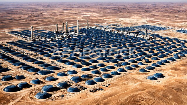 التطور الهندسي والعمراني لمصافي البترول في المملكة العربية السعودية، مصفاة نفط على الرمال الذهبية الناعمة، مناخ قاسي وجاف، اعتماد التقنيات والتكنولوجيا الحديثة في إنتاجية النفط والغاز، صناعات ومشاريع بيتروكيماوية، ادوات ومعدات ضخمة وحديثة