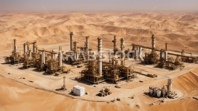 التطور الهندسي والعمراني لمصافي البترول في المملكة العربية السعودية، مصفاة نفط على الرمال الذهبية الناعمة، مناخ قاسي وجاف، اعتماد التقنيات والتكنولوجيا الحديثة في إنتاجية النفط والغاز، صناعات ومشاريع بيتروكيماوية، ادوات ومعدات ضخمة وحديثة