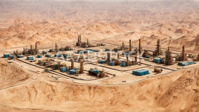 التطور الهندسي والعمراني لمصافي البترول في المملكة العربية السعودية، مصفاة نفط على الرمال الذهبية الناعمة، مناخ قاسي وجاف، اعتماد التقنيات والتكنولوجيا الحديثة في إنتاجية النفط والغاز، صناعات ومشاريع بيتروكيماوية، ادوات ومعدات ضخمة وحديثة