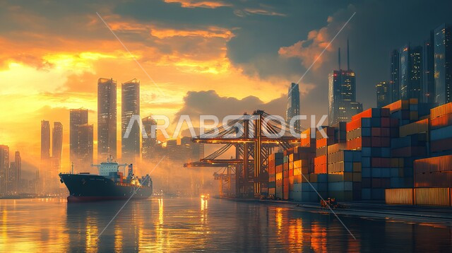 استيراد وتصدير البضاعة في المملكة العربية السعودية, الاقتصاد البحري لنقل واستلام كونتينرات التخزين, ميناء شحن البضائع و الحاويات التجارية، تجارة السلع والمنتجات المحلية عبر السفن في البحار