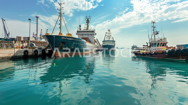 استيراد وتصدير البضاعة في المملكة العربية السعودية, الاقتصاد البحري لنقل واستلام كونتينرات التخزين, ميناء شحن البضائع و الحاويات التجارية، تجارة السلع والمنتجات المحلية عبر السفن في البحار