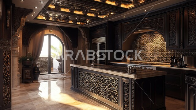 استخدام الطراز الفني الأنيق في الآثاث المنزلي ،الديكورات العصرية للمطابخ العربية الفاخرة، تصاميم داخلية متميزة للفلل والشقق السكنية في المملكة العربية السعودية