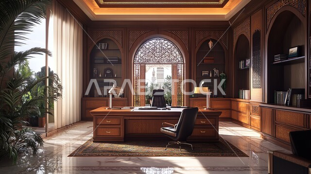 تجهيزات مكتبية حديثة و أثاث أنيق و مريح, تصاميم عصرية لمكاتب الشركات في المملكة العربية السعودية, غرفة القراءة و الجلوس, الديكورات الداخلية الفاخرة, مكتب بديكور راقي و مميز على الطراز الحديث