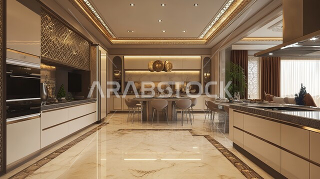 الديكور و التصميم الأنيق لمطبخ على الطراز الحديث, أثاث منزلي عصري مميز, تصاميم داخلية للمطابخ الفاخرة, ديكورات راقية للفلل و الشقق السكنية في المملكة العربية السعودية
