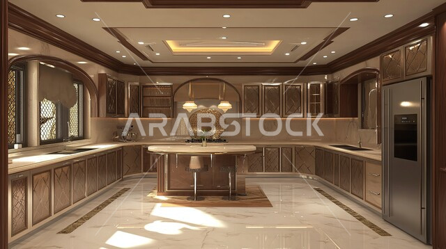 الديكور و التصميم الأنيق لمطبخ على الطراز الحديث, أثاث منزلي عصري مميز, تصاميم داخلية للمطابخ الفاخرة, ديكورات راقية للفلل و الشقق السكنية في المملكة العربية السعودية