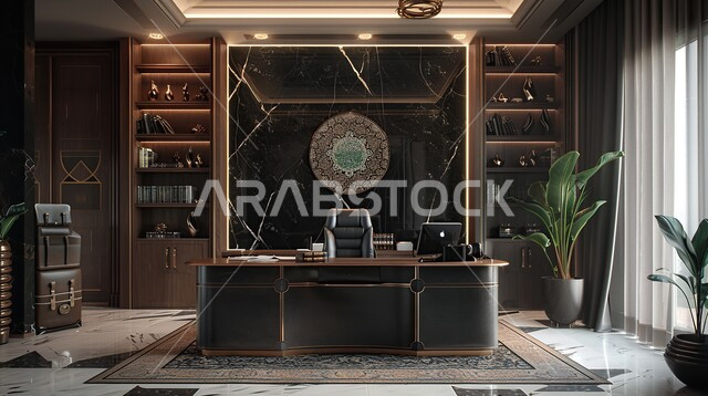 تصاميم عصرية لمكاتب الشركات في المملكة العربية السعودية, غرفة القراءة و الجلوس, الديكورات الداخلية الفاخرة, مكتب بديكور راقي و مميز على الطراز الحديث, تجهيزات مكتبية حديثة و أثاث أنيق و مريح